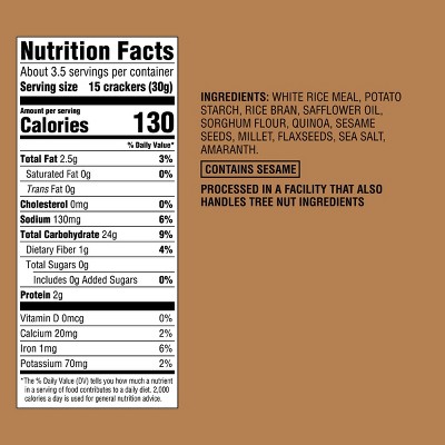 Gluten Free Multi-grain with Flax Rice Crackers - 3.5oz - Good & Gather™