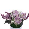 Unique Bargains Artificial Plants Mini Flower Plastic 3.74"x3.74"x7.87" 1 Pcs - 4 of 4