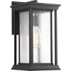 Progress Lighting Endicott 1-Light Outdoor Wall Lantern, Porcelain, Textured Black, Linen Glass Shade - 2 of 4