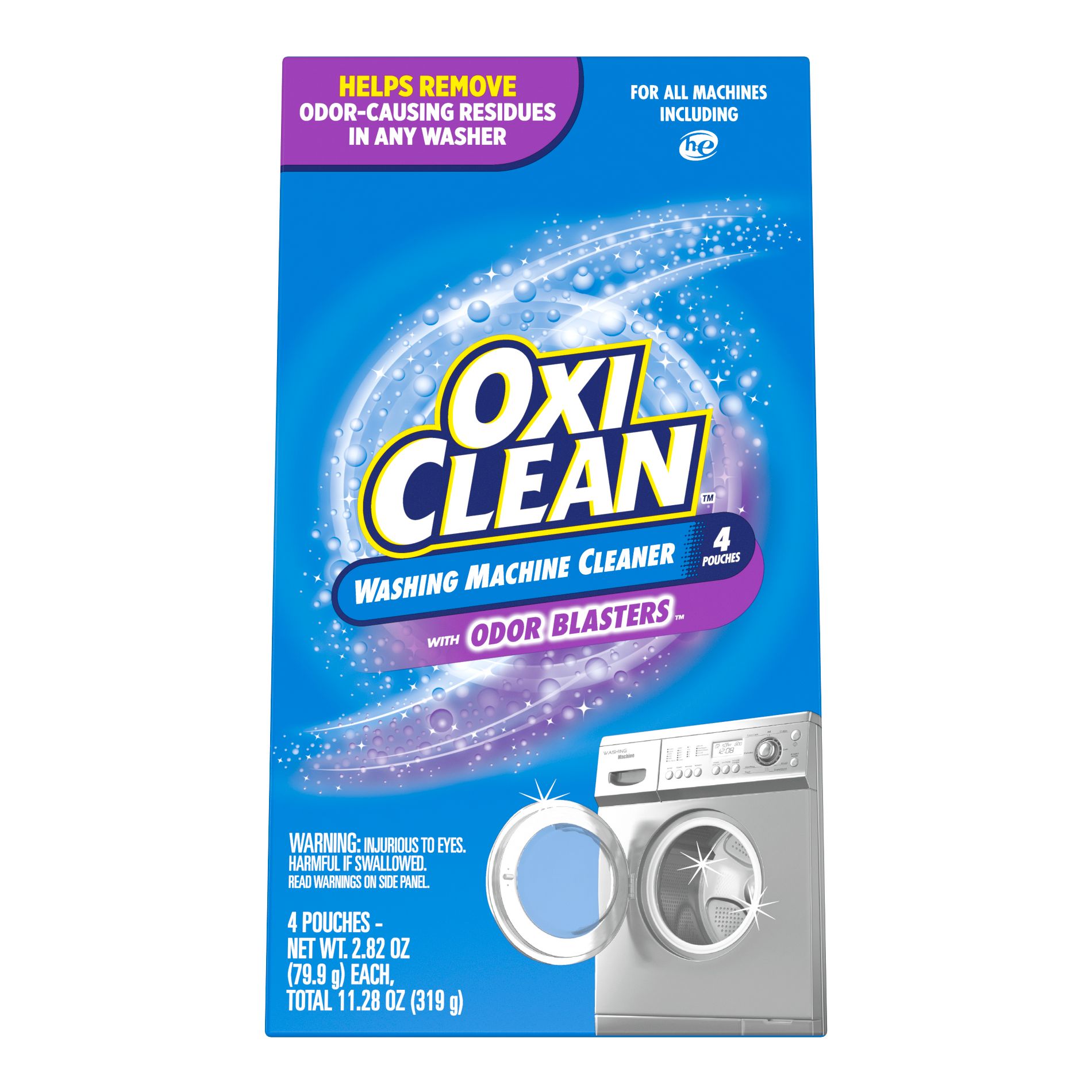 OxiClean Washing Machine Cleaner with Odor Blasters - 11.28oz/4ct