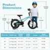 Costway 12"/14"/16"/18" Kids Bike for 3-4 Years Old Boys & Girls with Adjustable Seat Handbrake Reflectors Blue/Purple/Red - 3 of 4