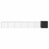 vidaXL Chicken Cage Anthracite Galvanized Steel 275.6 x 35.8 x 39.4 in - 3 of 4