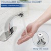BWE Automatic Sensor Touchless Bathroom Sink Faucet With Deck Plate In Polished Chrome - 4 of 4