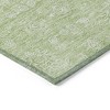 Artichoke Green Mint Green And Ivory Floral Washable Indoor Outdoor Area Rug - 4 of 4
