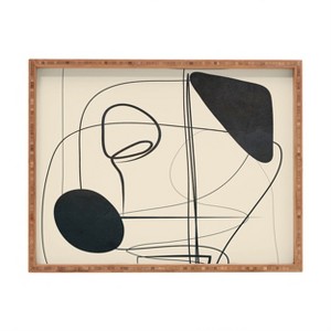 Nadja Abstract Line Art VIII Rectangular Tray - Deny Designs - 1 of 2