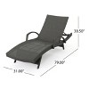 PAGED 2-Piece PE Wicker Woven Patio Chaise Lounge,Outdoor Lounge Chairs for Poolside,Backyard - 3 of 4