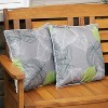 Sunnydaze Indoor/Outdoor Square Accent Decorative Throw Pillows for Patio or Living Room Furniture - 16" - 2pc - 4 of 4
