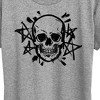 Women's - Instant Message - Skull And Stars Short Sleeve Graphic T-Shirt - 2 of 4