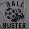 Womens Ball Buster T Shirt Funny Sarcastic Soccer Joking Tee For Ladies - Crazy Dog Women's T Shirt - 2 of 4