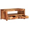 vidaXL Coffee Table 33.1 in.x19.3 in.x15.7 in. Solid Wood Acacia - 4 of 4