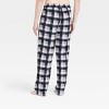 Men's Buffalo Plaid Microfleece Pajama Pants - Goodfellow & Co™ Black - image 2 of 2