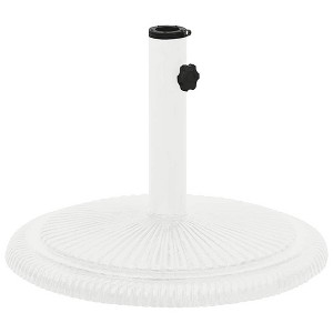 vidaXL Umbrella Base Patio Parasol Umbrella Stand Weighted Base Cast Iron - White 17.7" x 17.7" x 11.8" - 1 of 4
