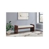 Meridian Furniture,Sonia Velour Fur Fabric Bench - 2 of 4