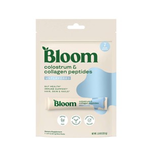 BLOOM NUTRITION Colostrum & Collagen Peptides Powder Stick Packs - Unflavored - 0.99oz/7ct - 1 of 4