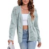 Clearlove Women’s Crochet Button-Up Cardigan Long Sleeve Boho Lace Knit Sweater Lightweight Openwork Cover-Up - 2 of 4