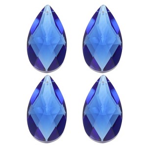 Unique Bargains Crystal Pendant DIY Lamp Arts Crafts Decorative Teardrop Beads 1.97" 4 Pcs - 1 of 4