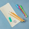 Unique Bargains Pencil Case Canvas Large Capacity Stationery Pen Bag for Office - 4 of 4
