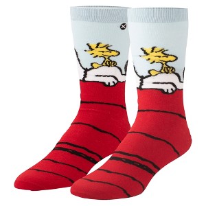 ODD SOX – Peanuts Charlie Brown Socks for Men – Fun Comic Strip Character Print Crew Socks – Assorted Designs - 1 of 4