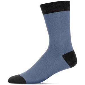 Memoi Men's Fancy Heels Luxuriously Soft Cashmere Blend Crew Socks - 1 of 3