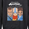 Women's - Avatar: The Last Airbender - Sokka Aang Katara Lightweight French Terry Wide Neck Long Sleeve Shirt - 2 of 4