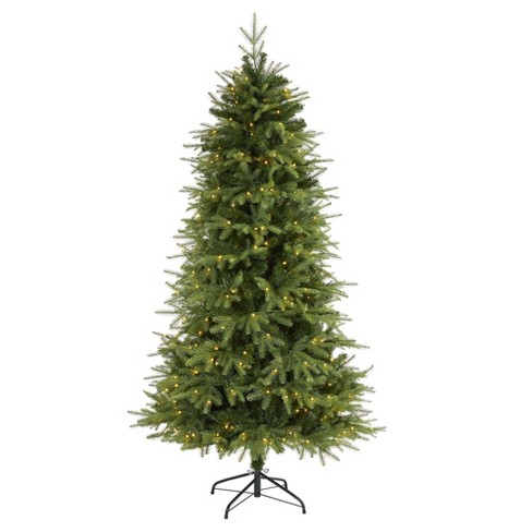 Nearly Natural 6.5-ft Snowman Artificial Christmas Tree with 804 Bendable Branches