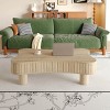 Lift Top Coffee Table with Hidden Storage, MDF Wood Coffee Table with Fluted Panels for Living Room, Mid Century Modern Coffee Table-Koiai - 3 of 4