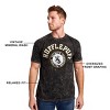 Harry Potter Hufflepuff Varsity Men's Black Vintage Mineral Wash Crew Neck Short Sleeve T-shirt - 3 of 4
