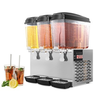 18L Commercial Beverage Dispenser, 1 Tank Iced Tea Drink Machine, 150W Juice Dispenser Stainless Steel Design, Fast Cooling, Easy to Clean, Perfect - 1 of 4