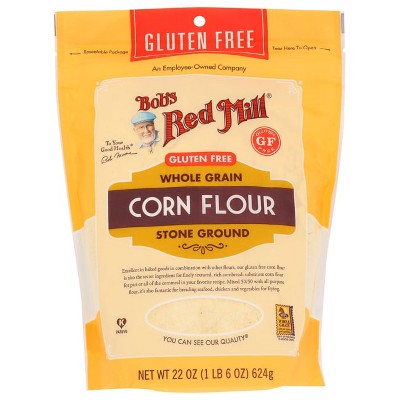 Bob's Red Mill Gluten Free Whole Grain Corn Flour.