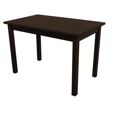 HomeRoots 48" Dark Brown Solid Wood Dining Table
