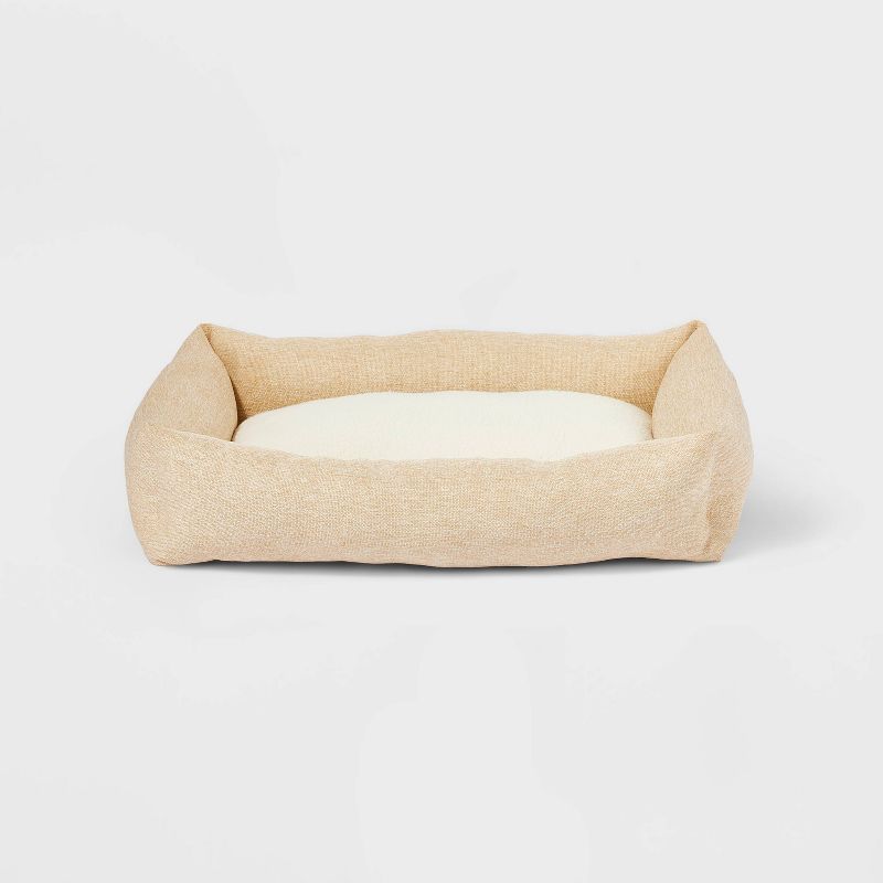 Cuddler Dog Bed - Tan - Boots & Barkley™, 1 of 9