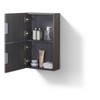 KubeBath Bliss 14Inch Wide by 24Inch High Linen Side Cabinet With One Door in Gray Oak Finish - 3 of 3