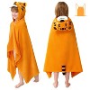 Hooded Towels for Kids Vehicle Print 100% Cotton Beach Towel 30x50 Inch for 3-10 Years Boys Girls Beach Hooded Absorbent Pool Toddler Swim Wrap - 3 of 4