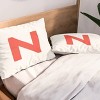 Deny Designs Standard April Lane Art Block Monogram Microfiber Printed Pillow Sham - 2 of 3