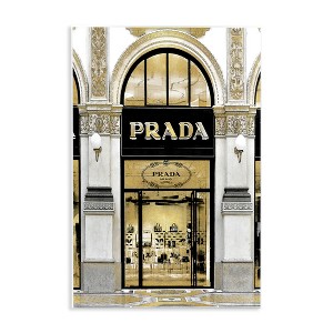 Stupell Industries Glam Fashion Storefront Milan Inspired Architecture Wall Plaque Art, 13" x 19" - 1 of 4