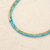 Women Beaded Bracelet Gold Double Layer Gemstone 14K Simple Dainty Handmade Chain Everyday Boho Beach Jewelry - 4 of 4
