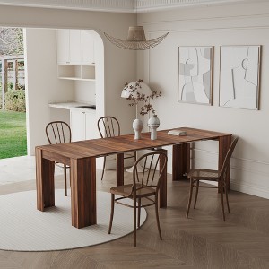 Foldable Dining Table, Modern Multifunction Extendable Console Table, Space Saving Kitchen Table for Small Spaces, Kitchen, Living Room - 1 of 4