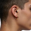 Gold 925 Silver Ear Hoops, with a Touch of Luxury and Simple Style - 3 of 4