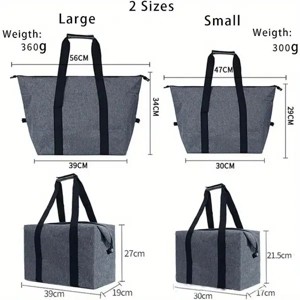 Large Cooling Bag, 5.28gal Foldable Shopping Bag - 1 of 4