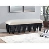 Meridian Furniture,Altair Velour Fur Fabric Bench - 2 of 4