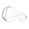 O'Creme Stainless Steel Hamantasch Cutters, Pack of 2 - 2 of 2