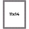 PosterPalooza | Photo Size Textured Grey Picture Frame - UV Acrylic, Foam Board Backing, Hanging Hardware - 2 of 4