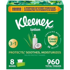 Kleenex Lotion 3-Ply Facial Tissue - 1 of 4