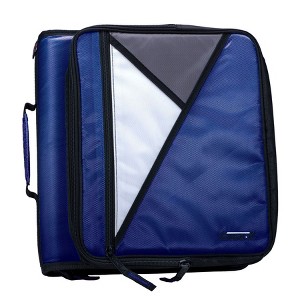 Case-it The Universal Zipper Binder - 2 Inch O-Rings - Padded Pocket - 400 Page Capacity - Comes with Shoulder Strap - 1 of 3