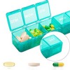 Sukuos XL Pill Box, Case w/Clear Lid, Arthritis-Friendly, BPA-Free, Easy-Clean - 4 of 4