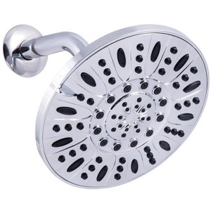 OakBrook Chrome PVC 3 settings Wallmount Showerhead 1.8 gpm Model No. 520 A3372CCP-WS - 1 of 1