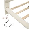 NicBex Full/Queen Upholstered Bed Frame with Velvet Button-Tufted Headboard,Wood Platform Bed Frame with LED Light,No Box Spring Needed,Easy Assembly - 3 of 4