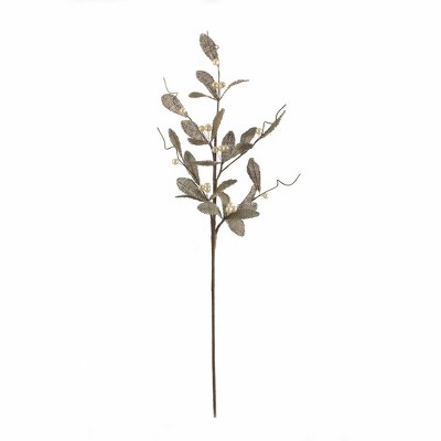 Napa Home & Garden 30" Brown Glittered Artificial Mistletoe Floral Christmas Spray