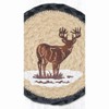 Earth Rugs Decorative Stag Round Coaster – Rustic Farmhouse Wildlife Accent 7"x7" - 3 of 3
