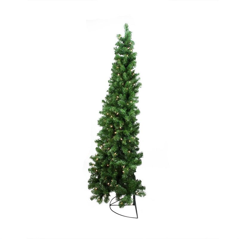 Northlight 6' Prelit Artificial Christmas Tree Wall Pine - Clear Lights, 4 of 6